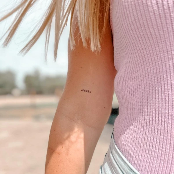 Tijdelijke tattoo Amore